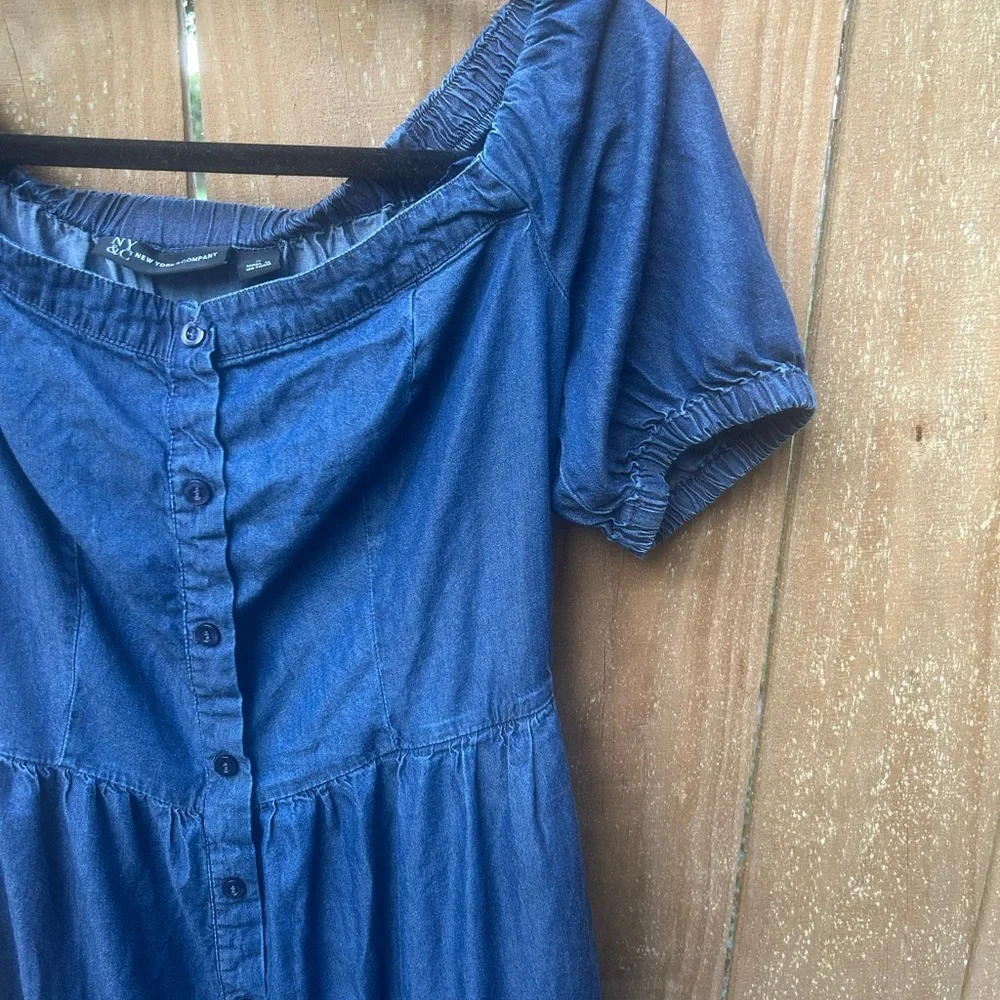 New York & Company Navy Maxi Dress size small - Picture 6 of 8